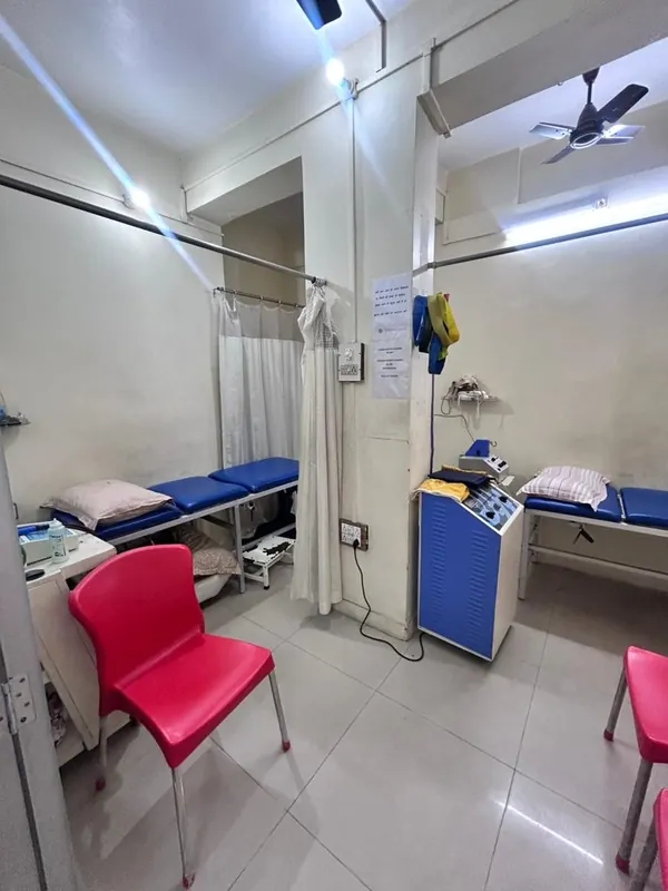 Treatment room with electrotherapy unit and couches at VPARC